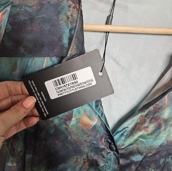 Pretty Little Thing Oversized Shirt SZ 14 - Picture 8 of 9